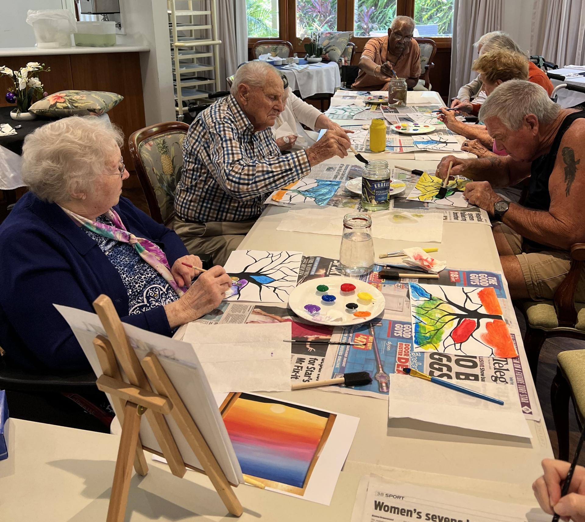 Creativity in aged care homes Gold Coast